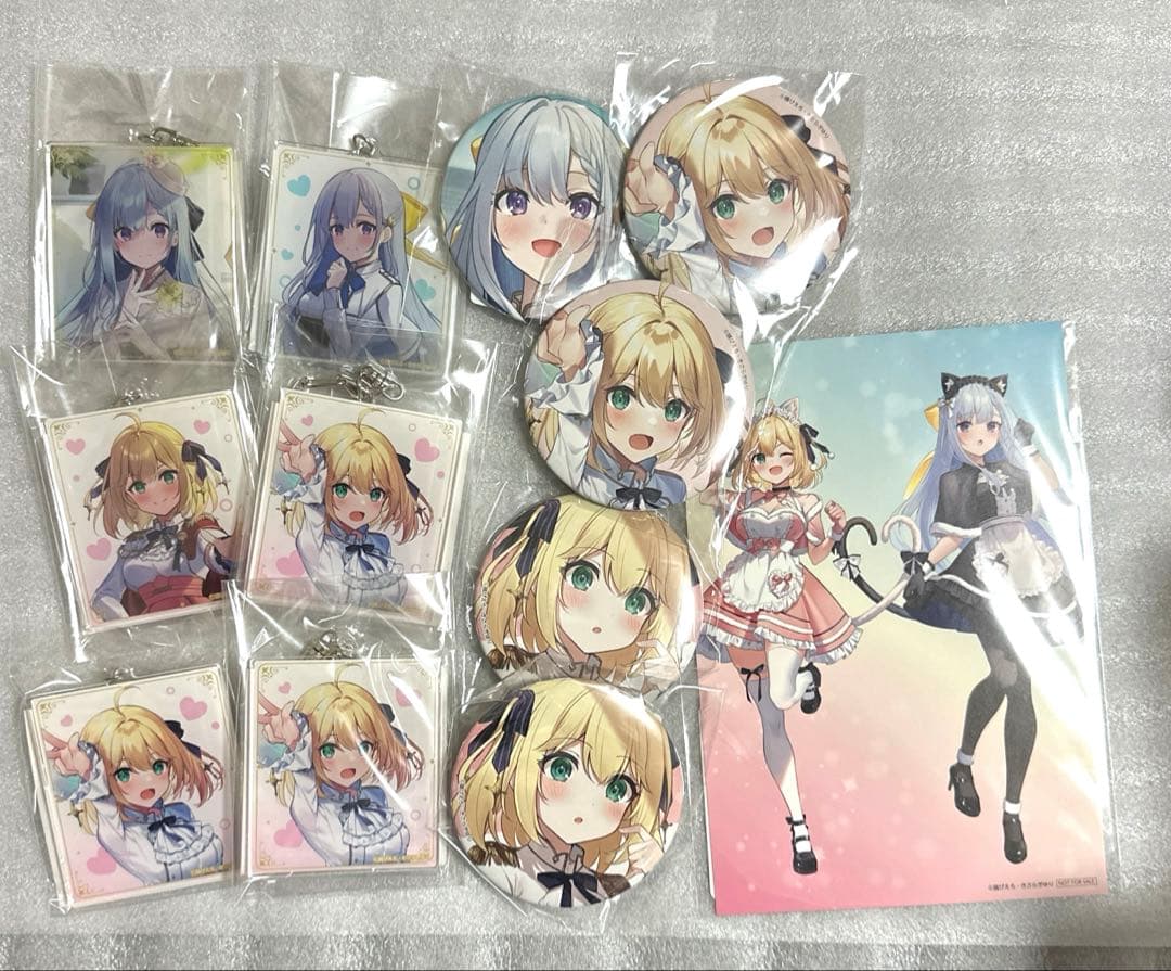 転生王女と天才令嬢の魔法革命 缶バッジ アクリルキーホルダー スペシャルカード