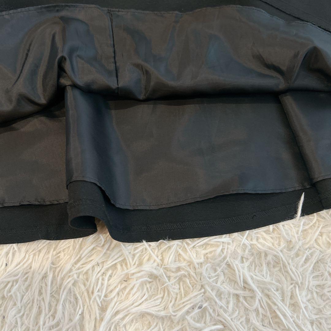 2023年モデル★エムズグレイシー　フレアスカート　パール　リボン　黒　40