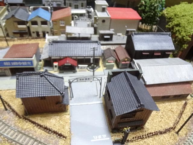 完成品 Nゲージ鉄道模型 昭和の鉄道模型をつくる レイアウト　ジオラマ　ジオコレ