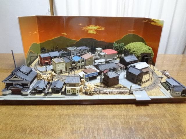 完成品 Nゲージ鉄道模型 昭和の鉄道模型をつくる レイアウト　ジオラマ　ジオコレ