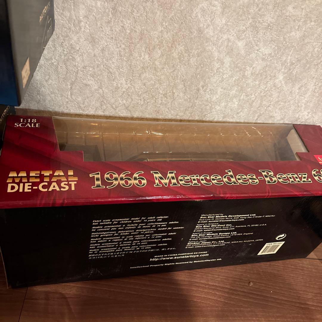 1966 Mercedes-Benz 6001/18スケール ダイキャストモデル