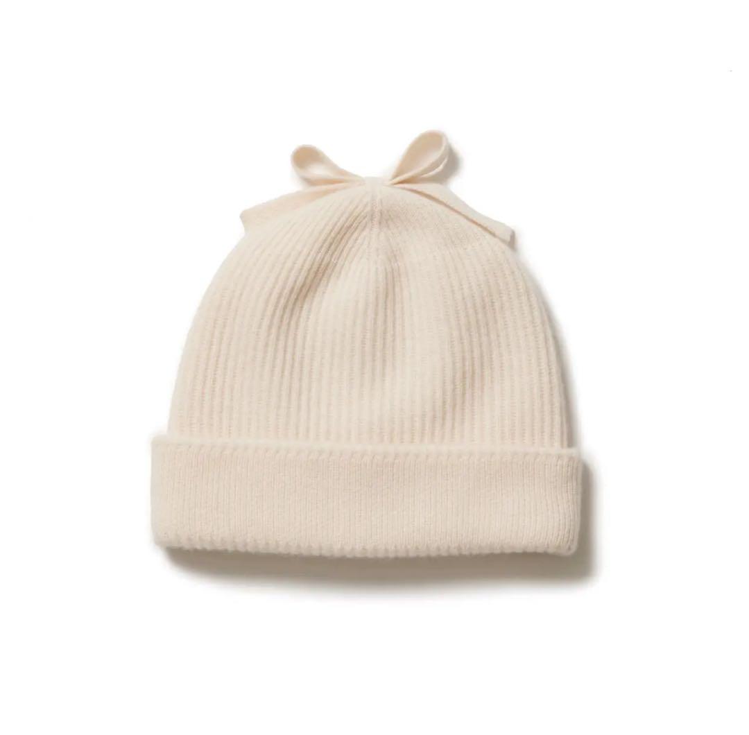cccmalie シーマリー　カシミヤ　リボンニット帽
