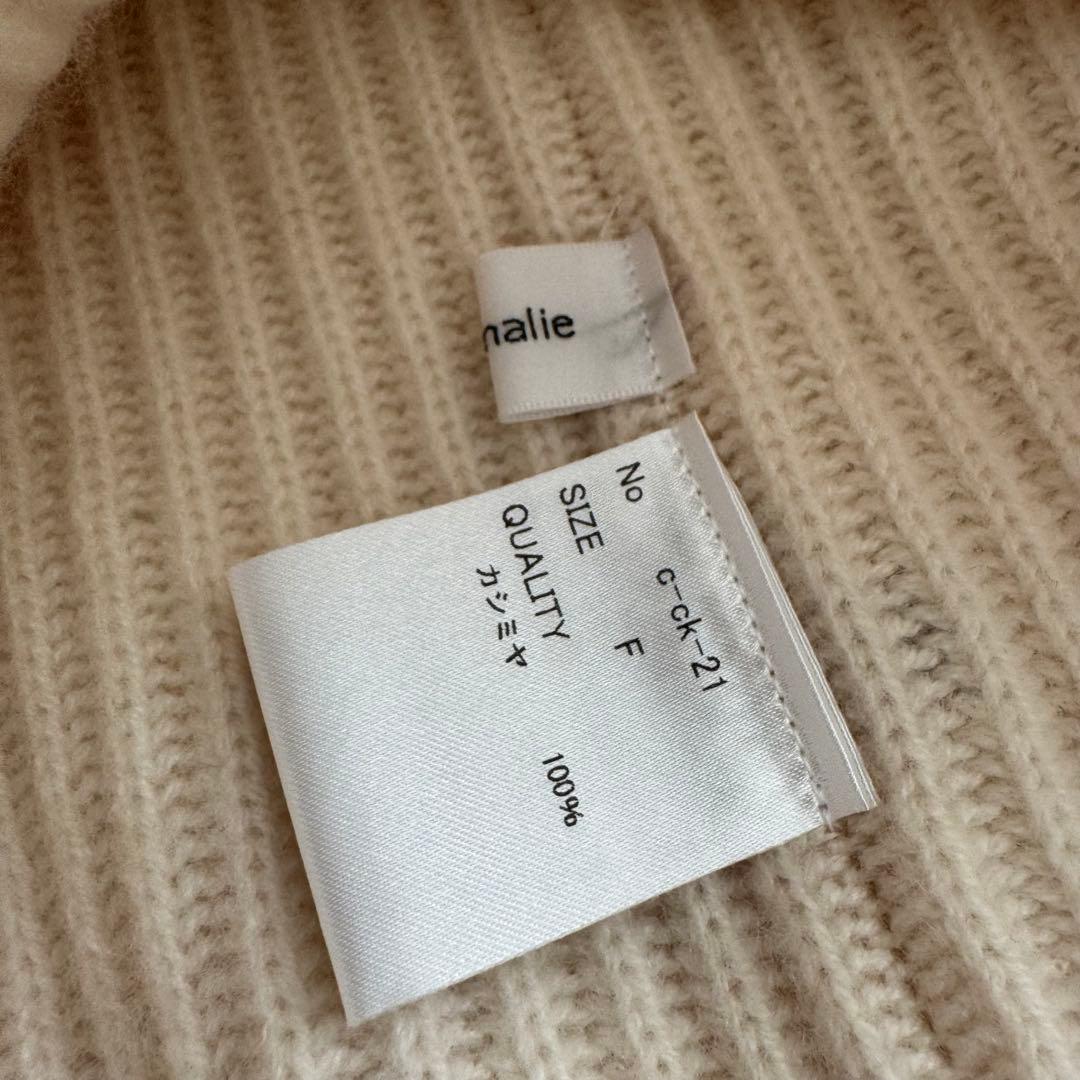 cccmalie シーマリー　カシミヤ　リボンニット帽