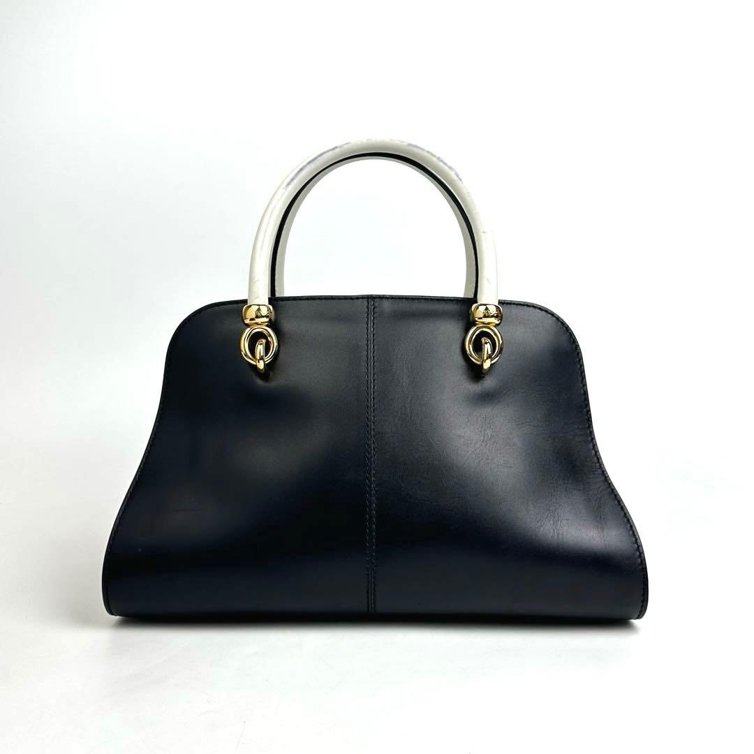 美品■トッズ セラ ハンドバッグ 2way 斜め掛け カーフレザー ゴールド金具