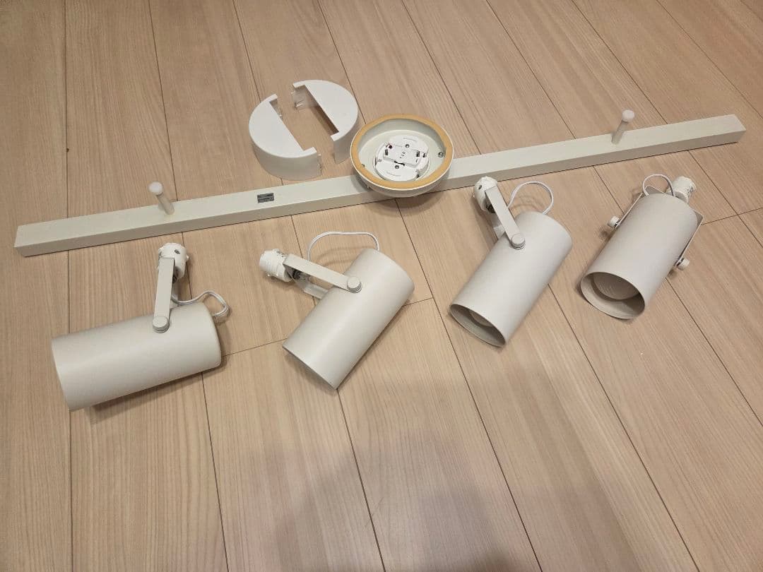 最終セール！無印良品⭐可動式ホワイトスポットライト4灯