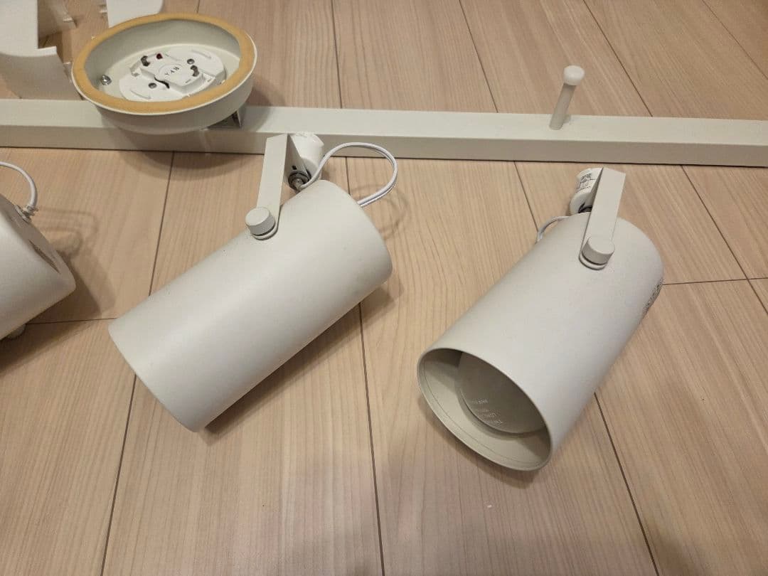 最終セール！無印良品⭐可動式ホワイトスポットライト4灯