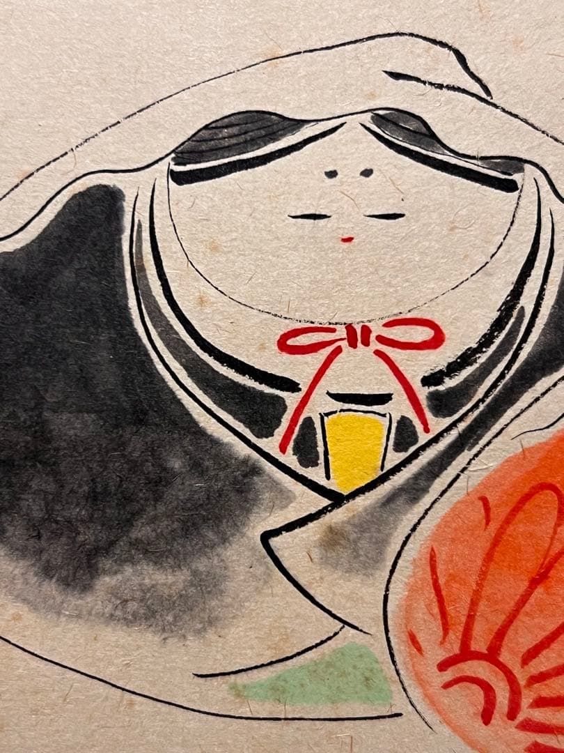 小林太玄 直筆 書 「貝雛ノ図 画賛」大徳寺 臨済宗 掛け軸 掛軸 茶掛 雛人形