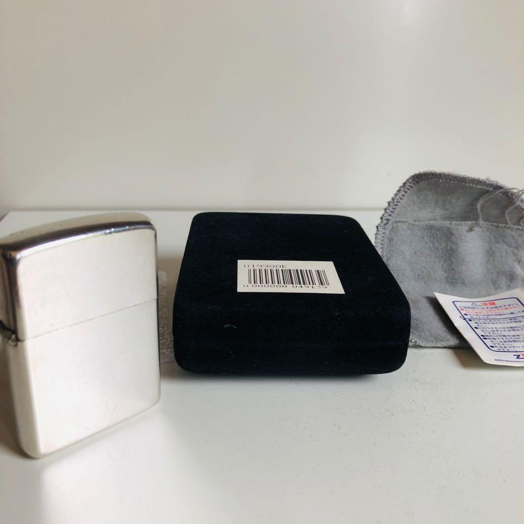 希少使用品スターリングシルバーZIPPOイタリックロゴ1980年代ZIPPO