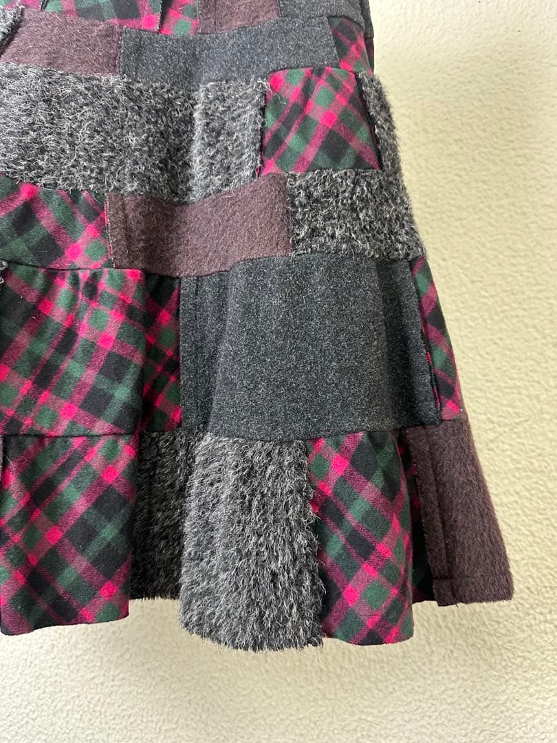 Comme des Garçons Crazy Check Skirt