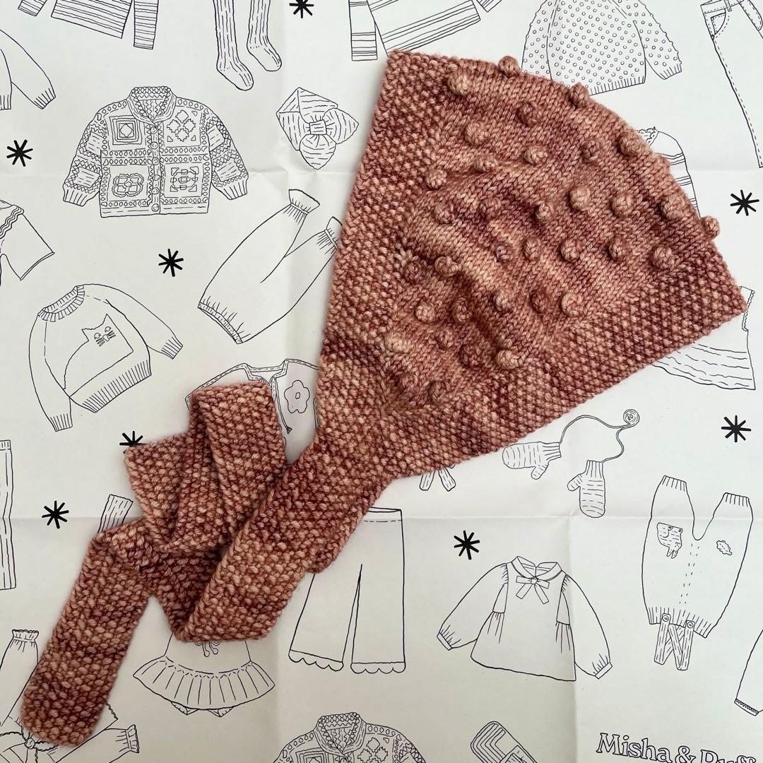 あ*い様 misha and puff ポップコーン　ヘッドウォーマー　帽子