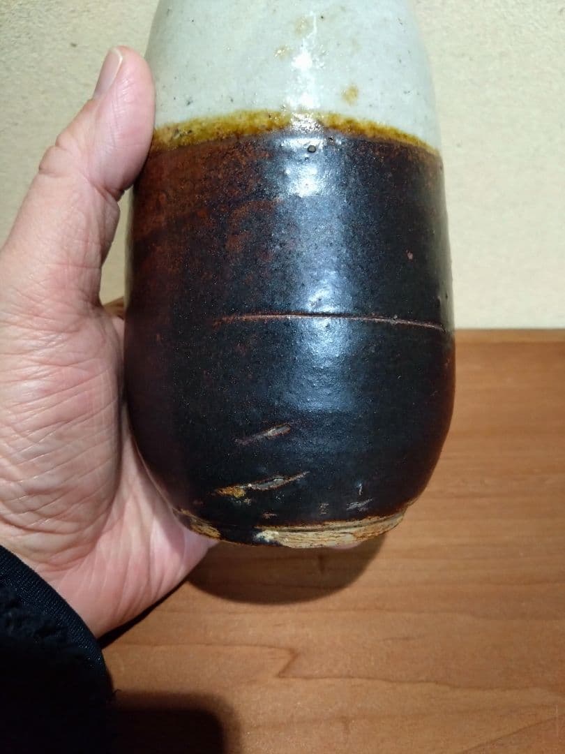 古瀬戸 掛分徳利 白洲正子旧蔵品同手 民藝 白洲次郎 小林秀雄 秦秀雄