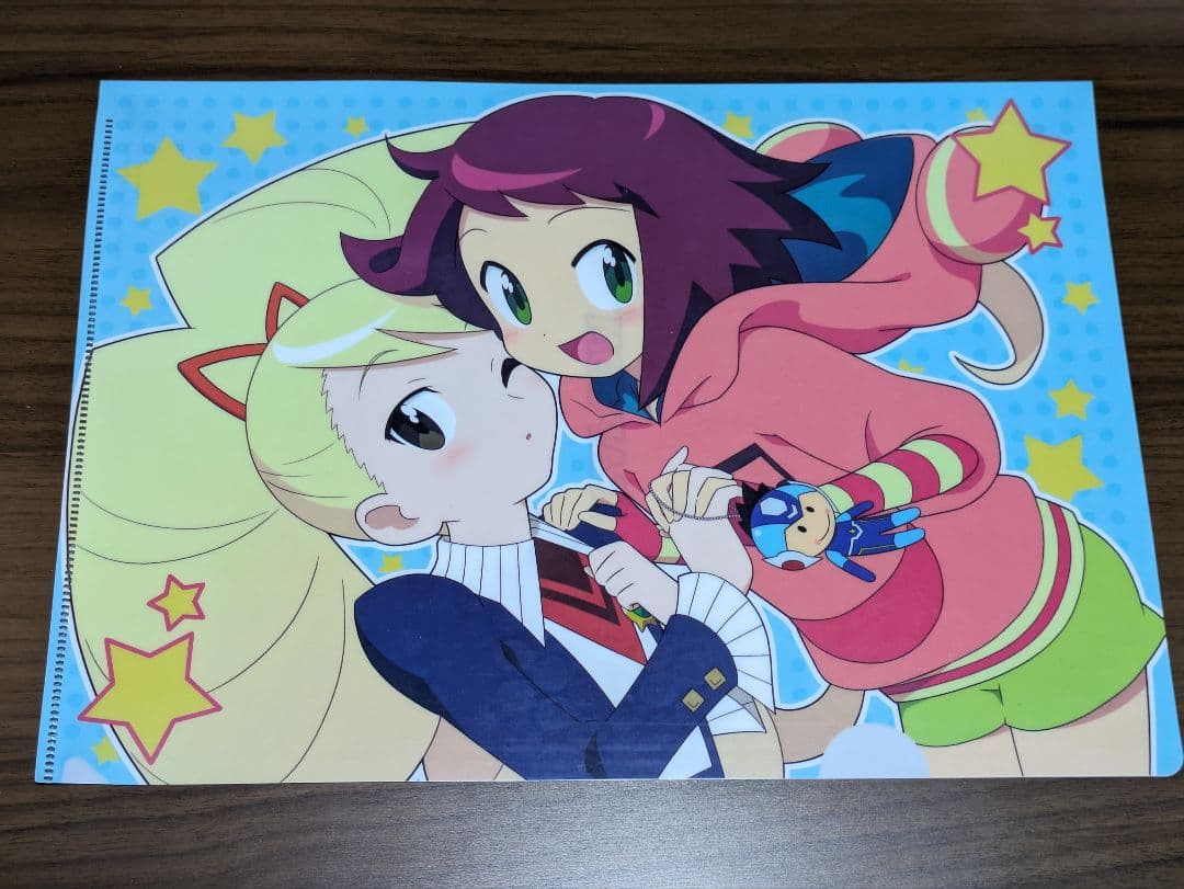 流星のロックマン　クリアファイル　非売品　響ミソラ　白金ルナ　イーカプコン限定