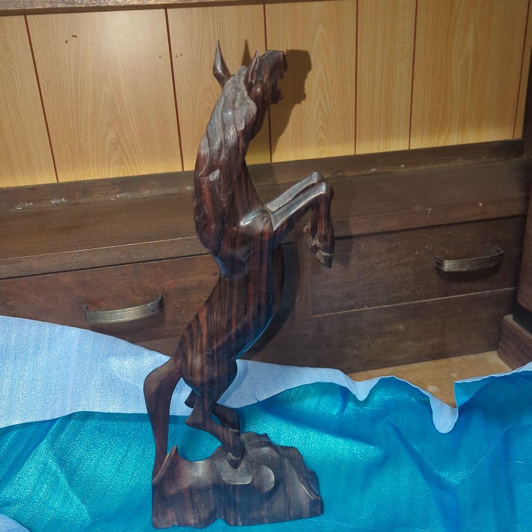 馬の木の置物