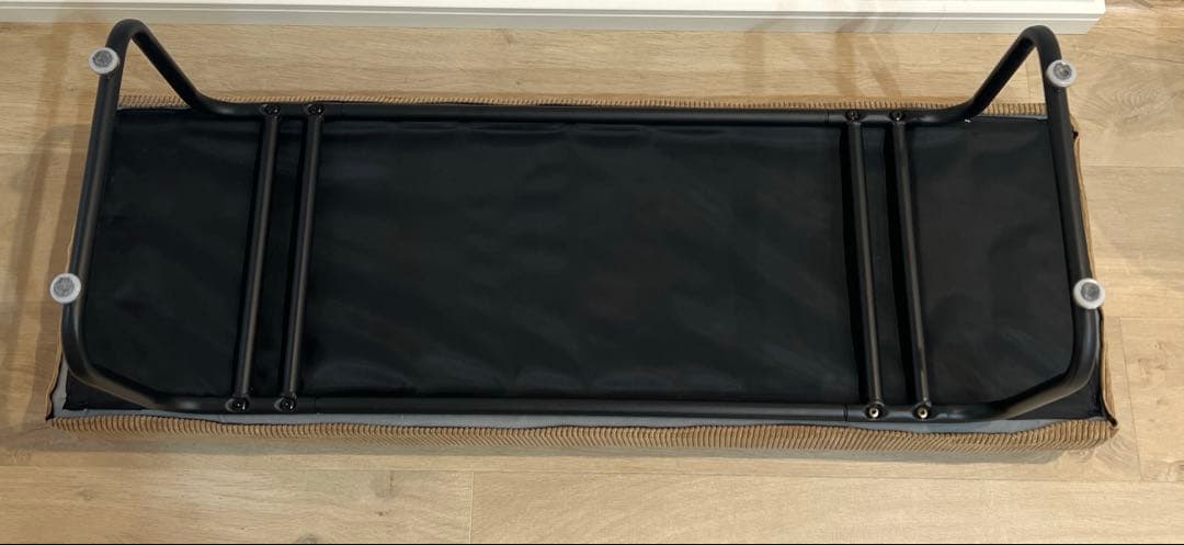 【のびたわ】コーデュロイ ベンチ ベージュ 家具　椅子 ベンチソファ