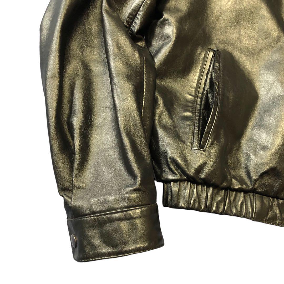 BERMANS 本革ライダースジャケット　黒　スリーエムシンサレート★★★