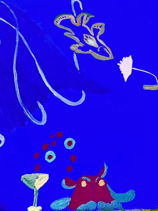 絵画　海　イラスト