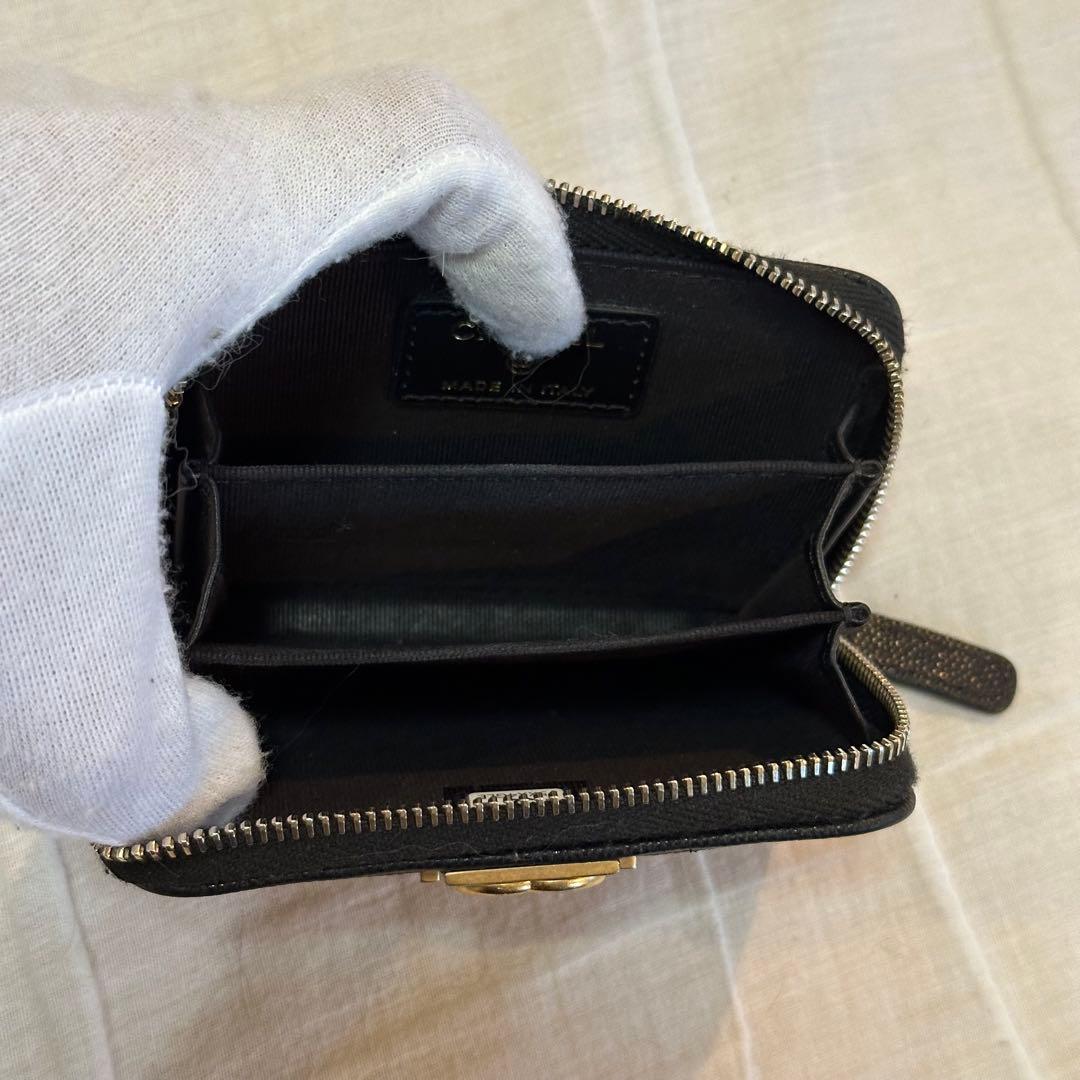 CHANEL ボーイズシャネル　ケース　G金具　キャビアスキン