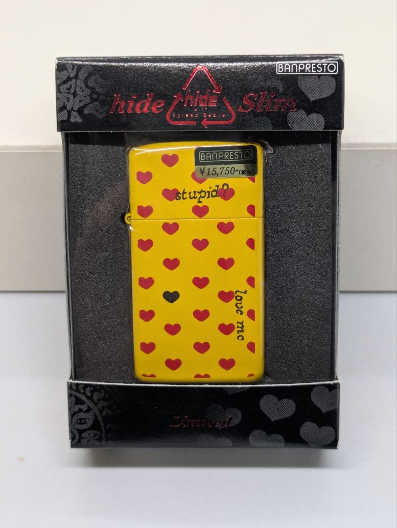 hide　イエローハート　ジッポー　スリム　未使用品　ZIPPO