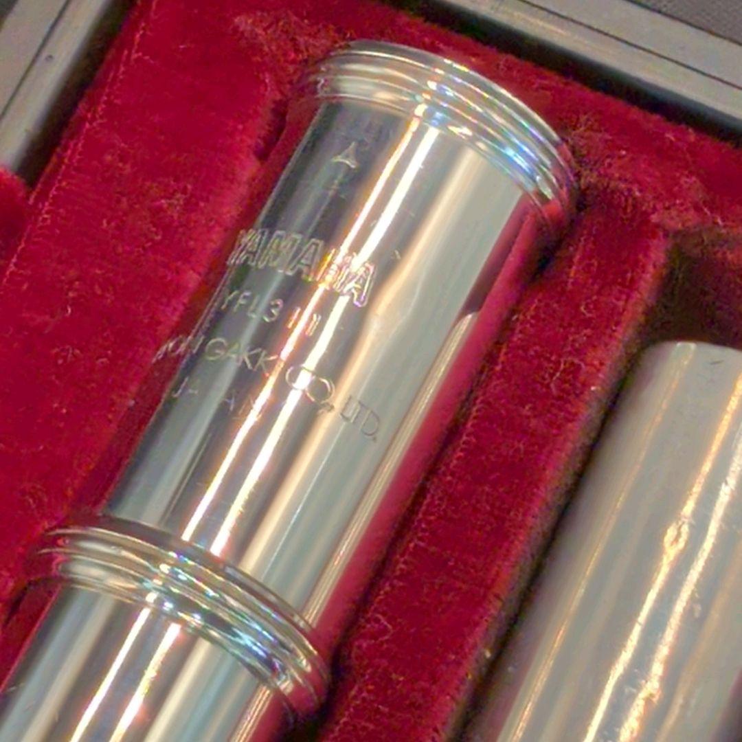 フルート　調整済　ヤマハ　YFL311（頭部管銀製Eメカ仕様銀メッキ仕上げ）