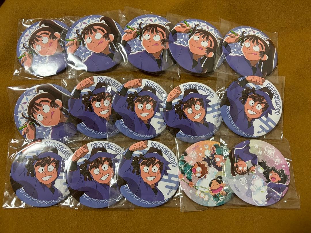 忍たま乱太郎 忍たま シャボン玉づくりの段 ドリームくじ 缶バ 尾浜勘右衛門+2