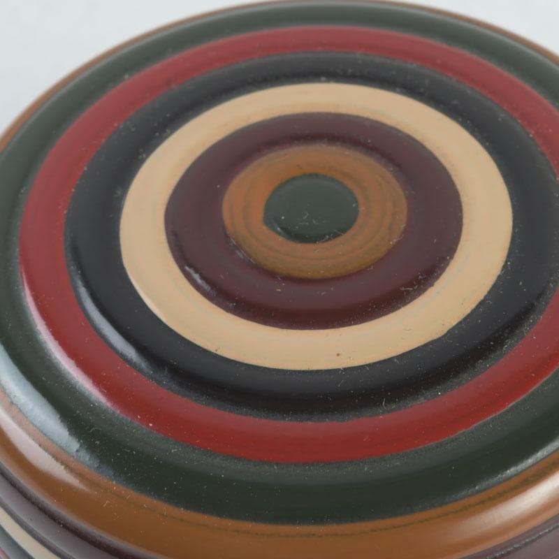 茶道具　輪島塗　高橋朝也 (二代 金浦)　独楽塗　茶器　棗　共箱　V　9567