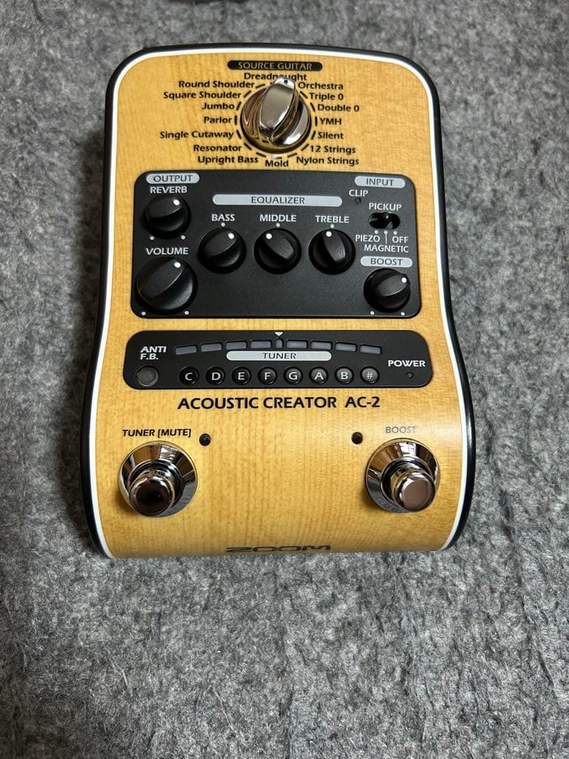 ZOOM AC-2 アコースティックギター用プリアンプ