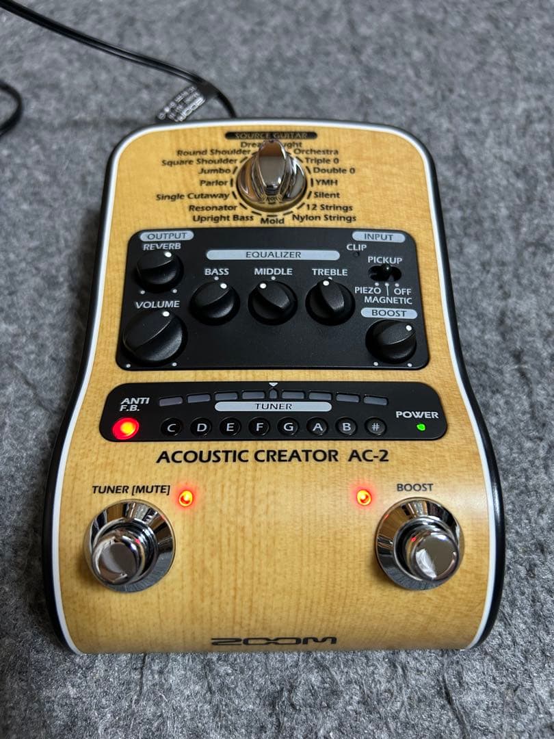 ZOOM AC-2 アコースティックギター用プリアンプ