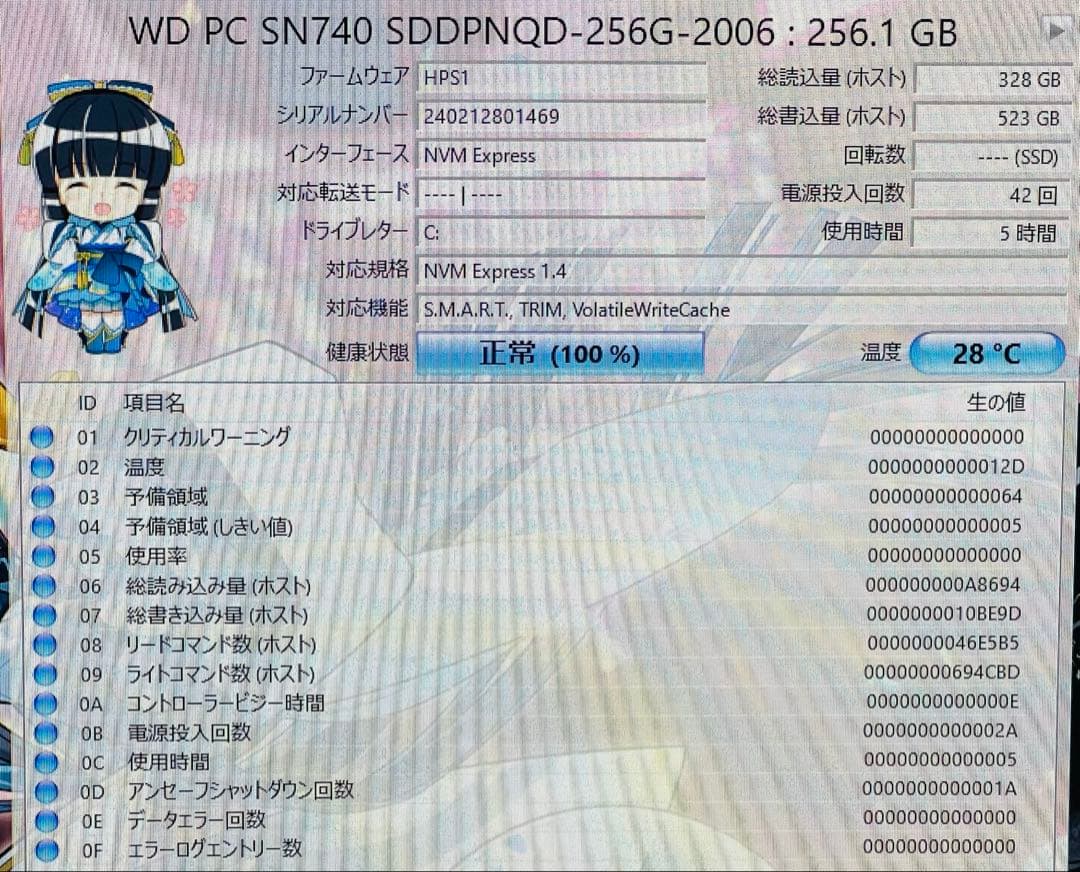 LENOVO デスクトップパソコンOffice/SSD256G/16G/2TB
