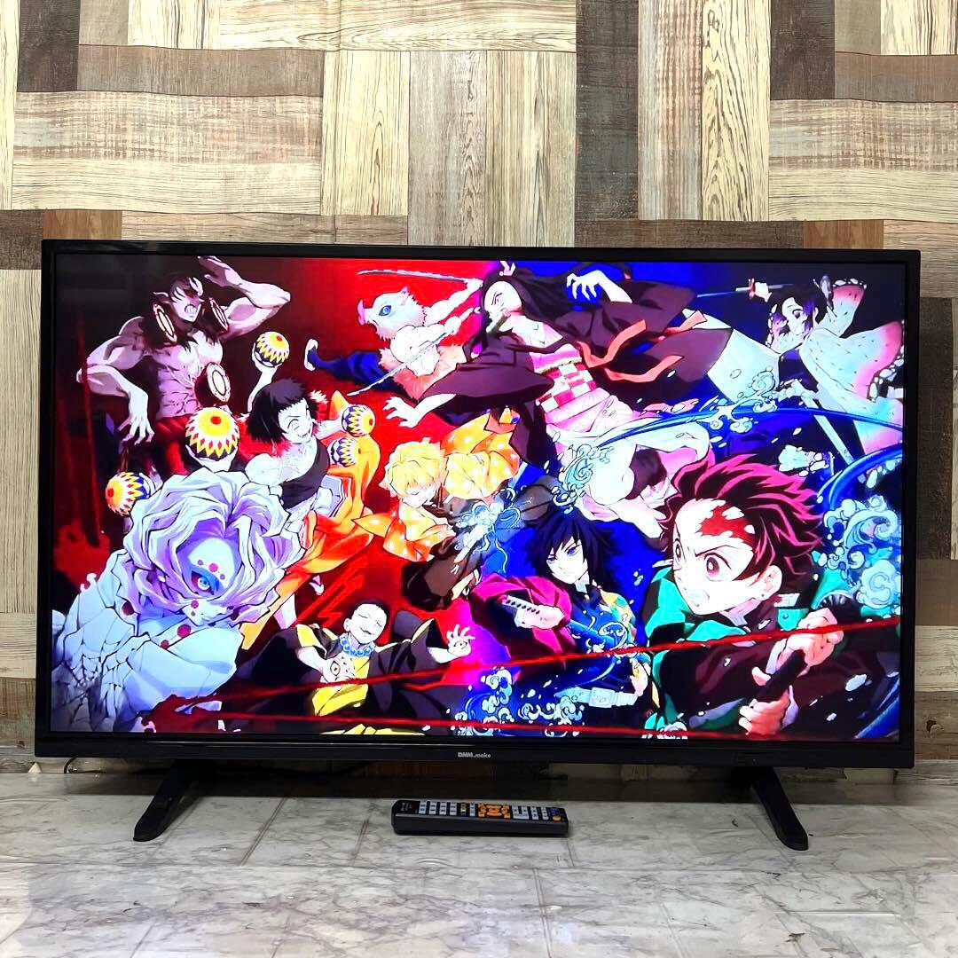 即日受渡割❣️全国送料込5年前購入DMM43型4KモニターHDMI3スピーカーリモ