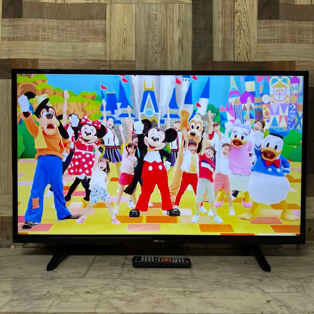 即日受渡割❣️全国送料込5年前購入DMM43型4KモニターHDMI3スピーカーリモ