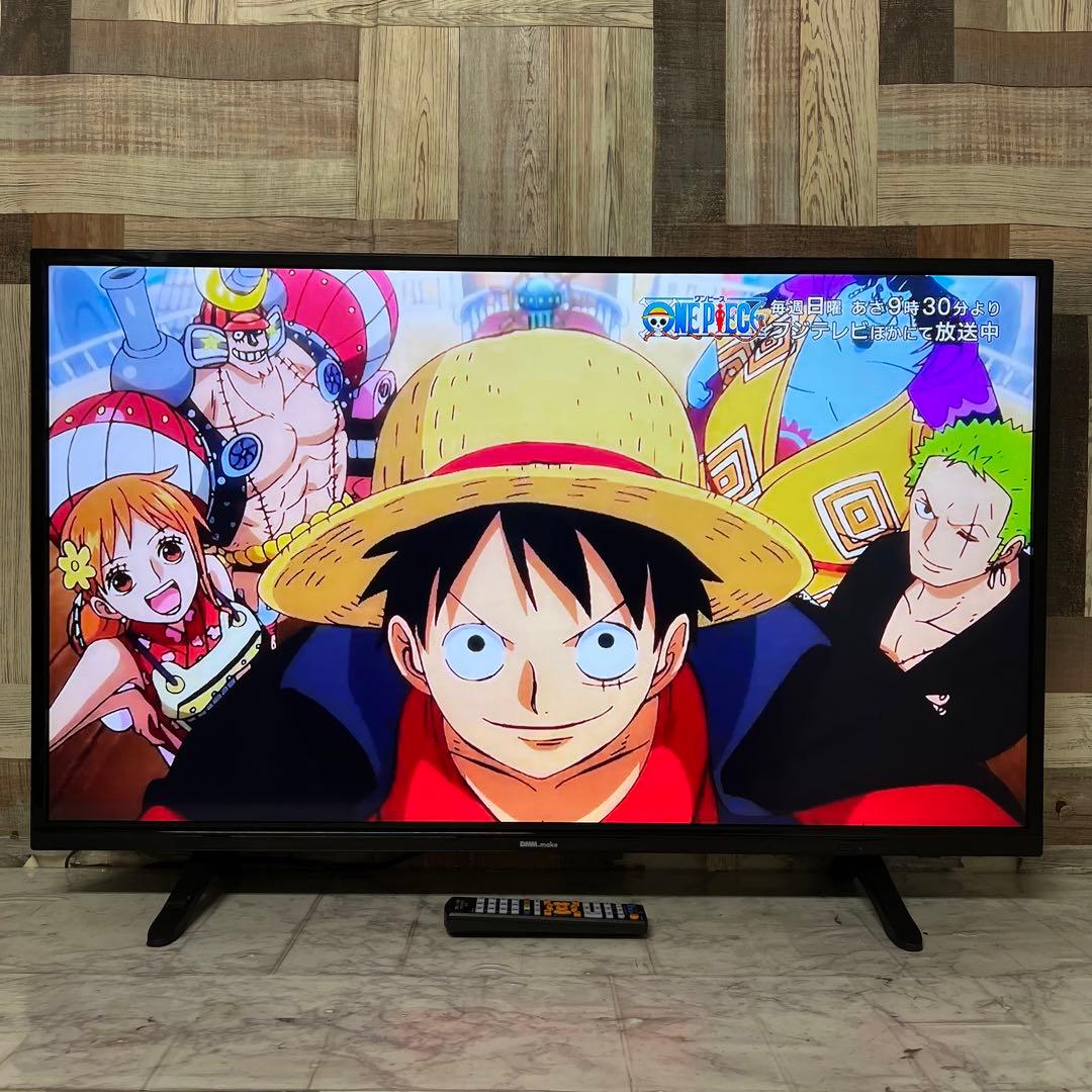 即日受渡割❣️全国送料込5年前購入DMM43型4KモニターHDMI3スピーカーリモ