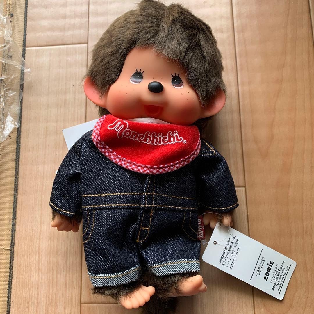 限定　希少品モンチッチ EDWIN コラボ デニム オーバーオールMサイズ