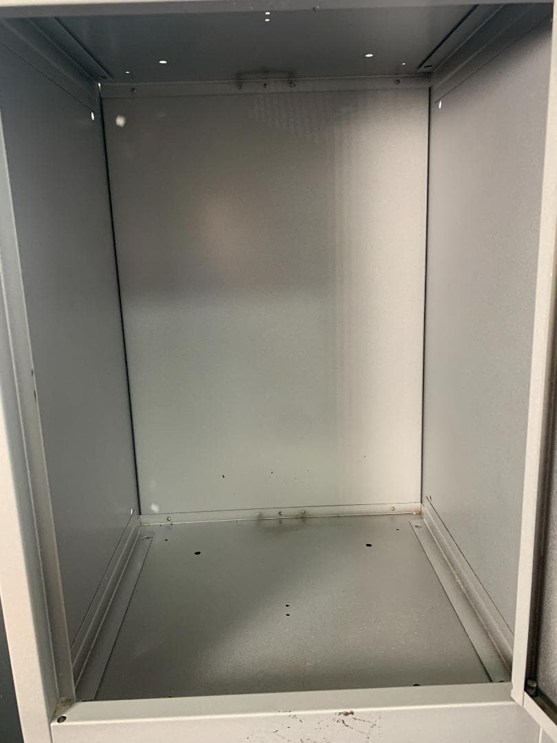 K★1041 BISLEY ビスレー ロッカー BOX 1ドア シルバー 鍵付き