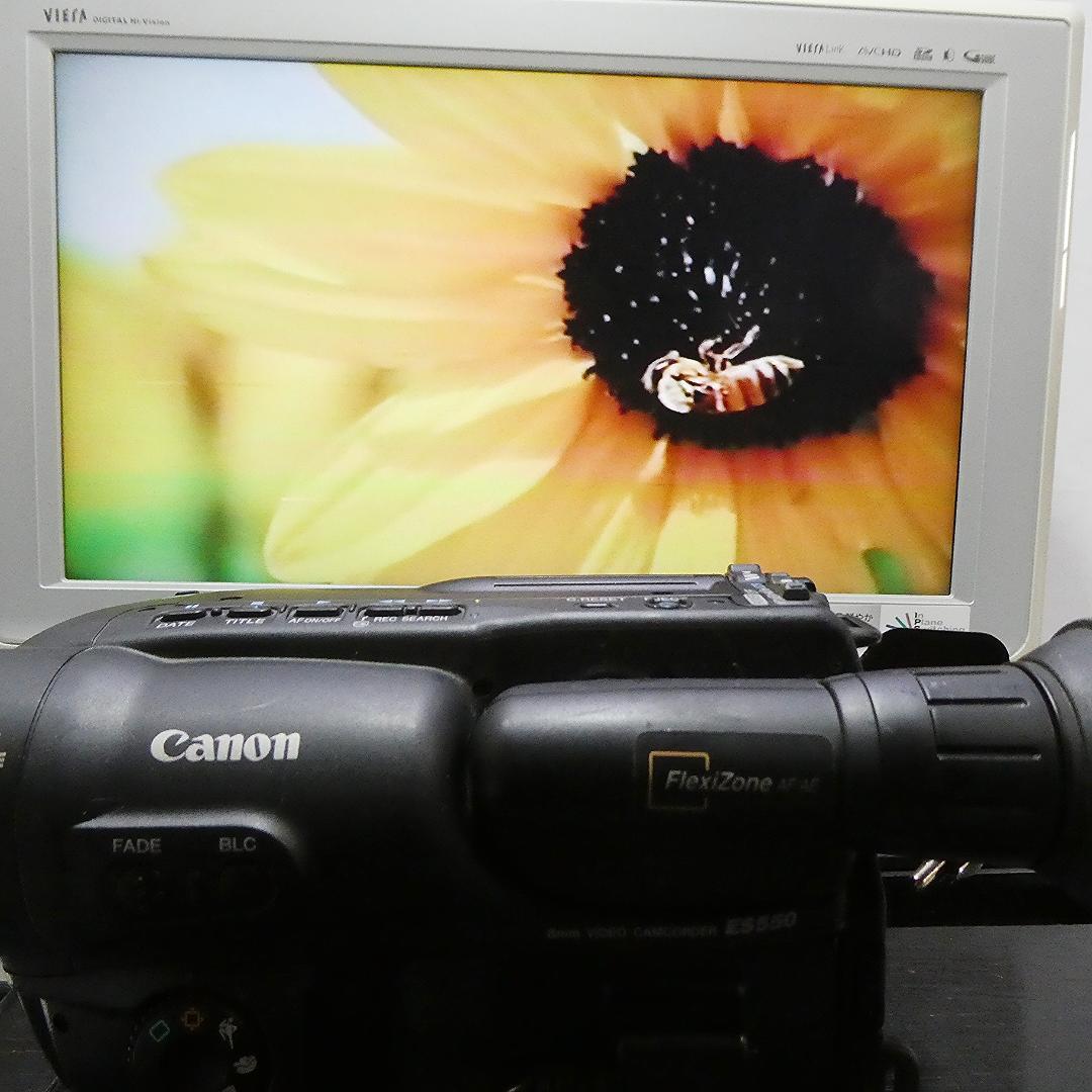 動動作良好　キャノンES550 Video8 8ミリビデオカメラ DVD化に最適