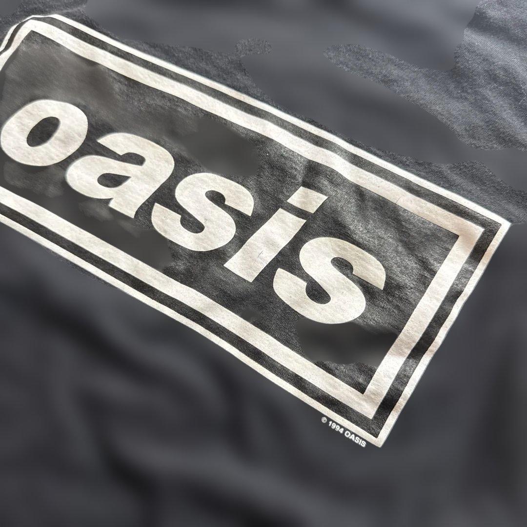 oasis 1994 USAツアー ロゴTシャツ 黒