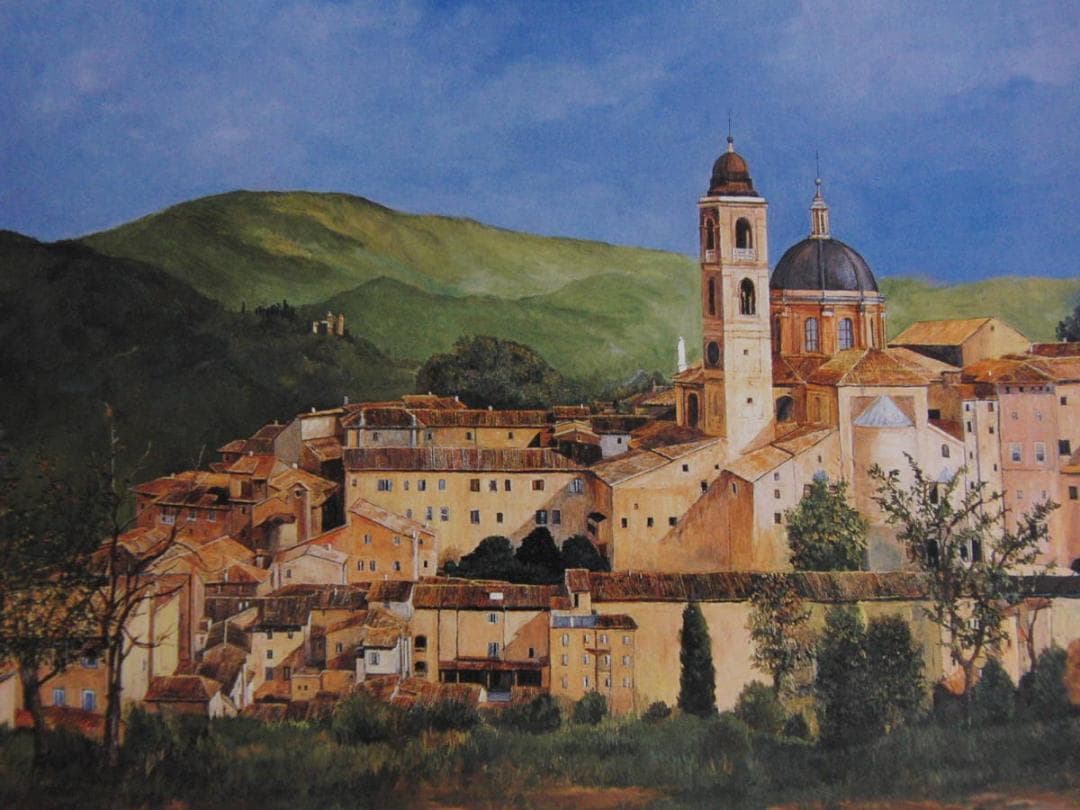 林壽男、【雨上がる】、希少な額装用画集より、新品額装付