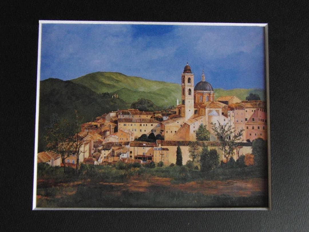 林壽男、【雨上がる】、希少な額装用画集より、新品額装付