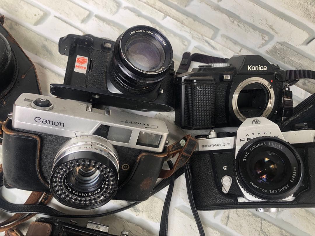 キャノン、コニカなどまとめて5台ジャンク(A166)