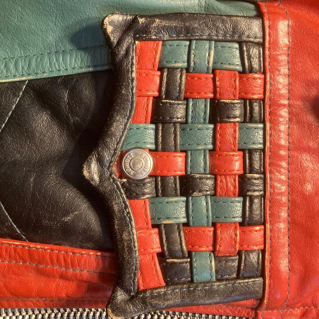 ショット　Schott シングル　ライダースジャケット S