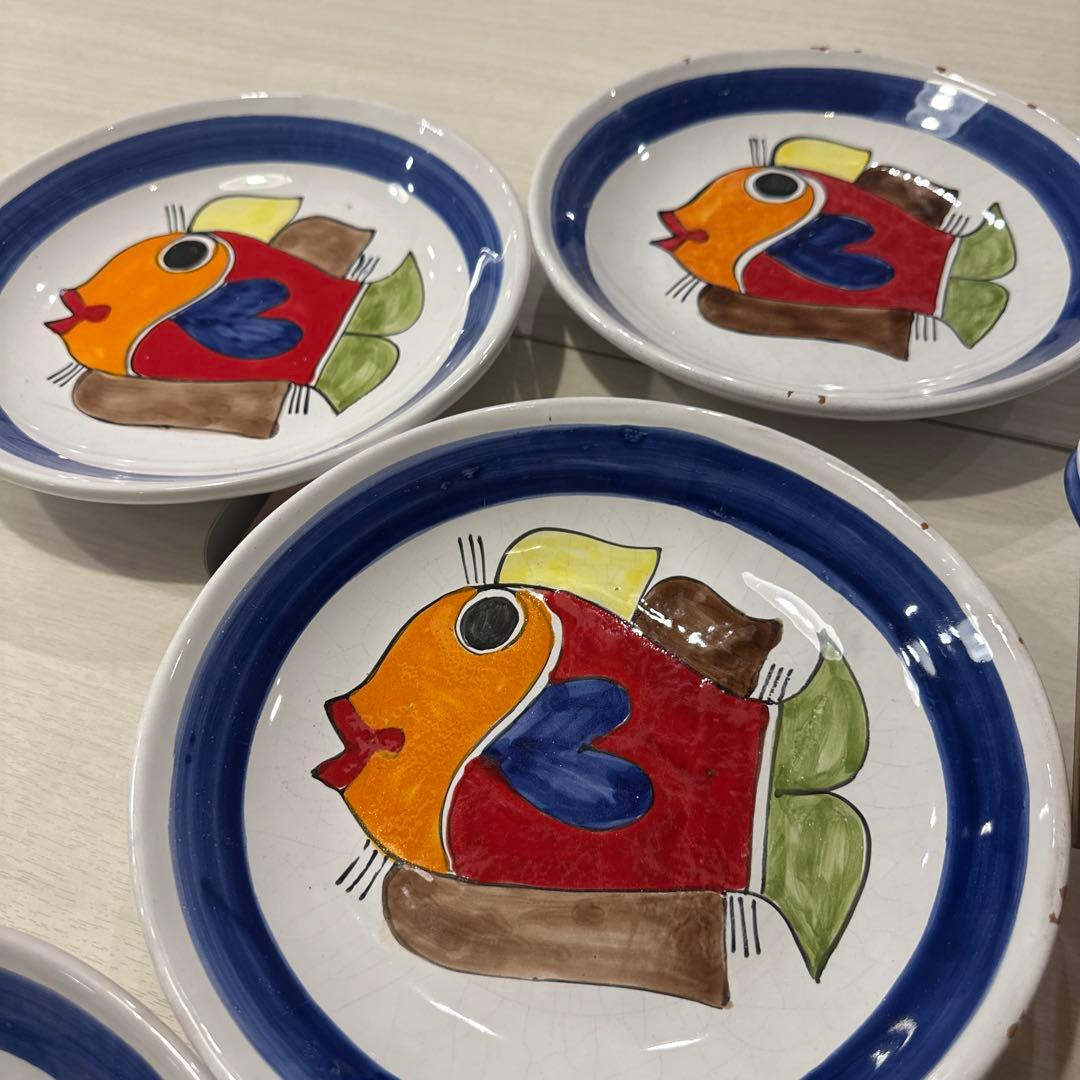 Nino Parrucca ニーノパルッカ シチリア職人 スパゲティ皿セット