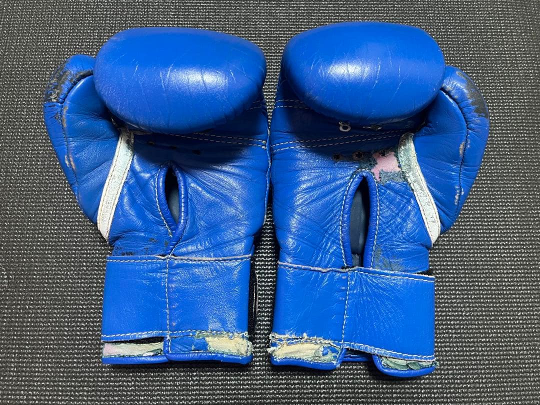 Winning ボクシンググローブ 青 ボクシング練習用8oz マジックテープ式