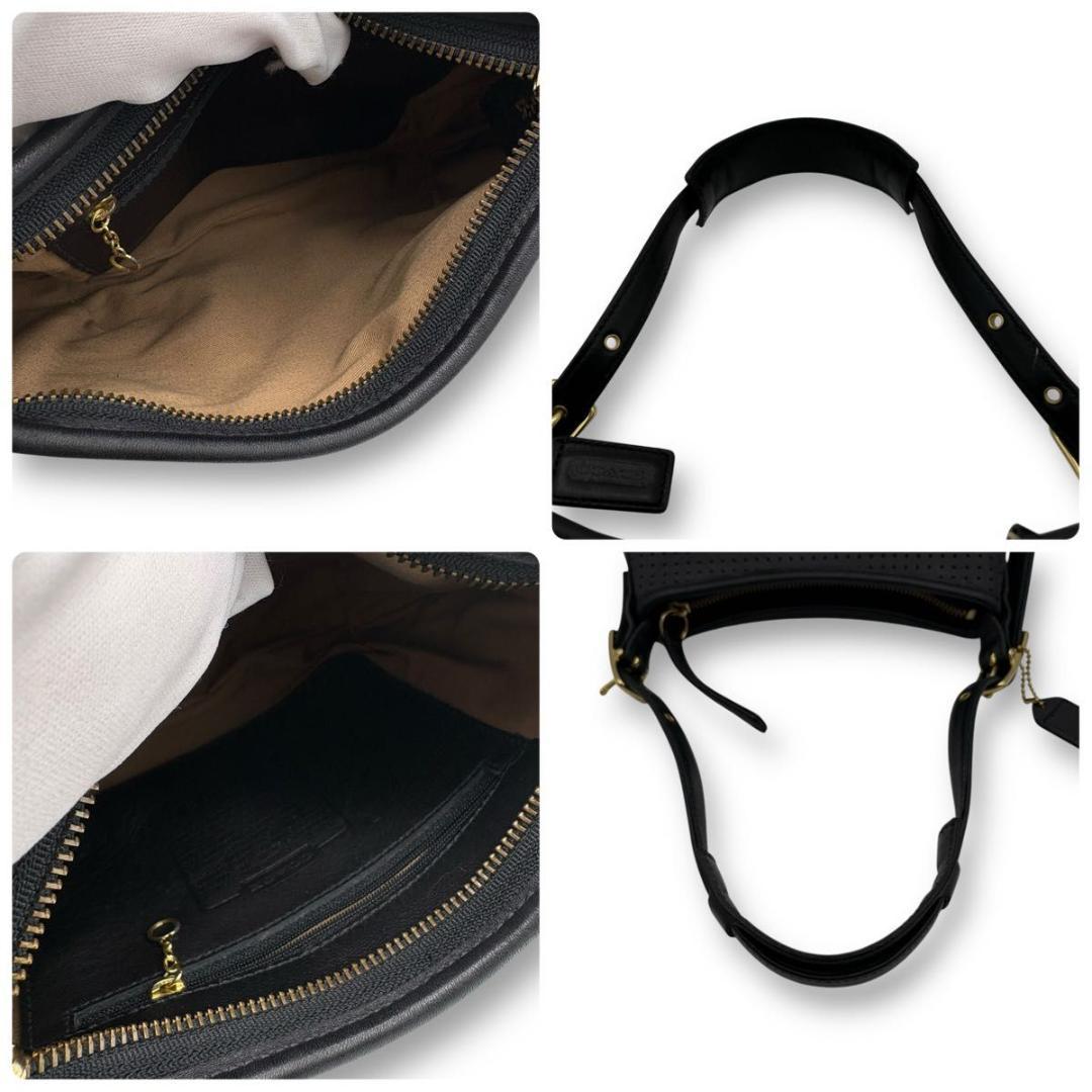 バッグ Old Coach Leather Half Moon Hobo bag