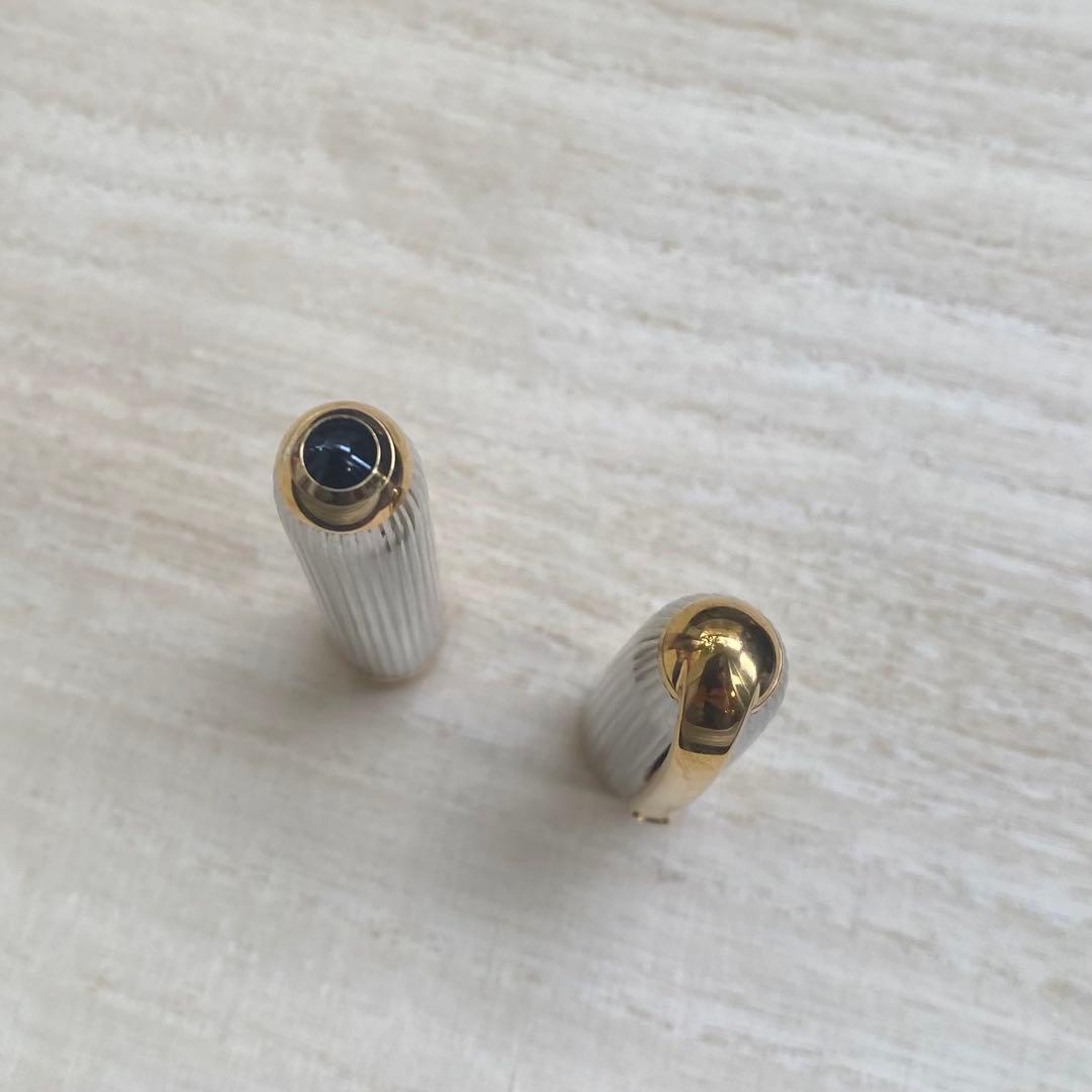 ルイ・カルティエ ゴドロン シルバーコンポジット 万年筆 18K 字幅 F