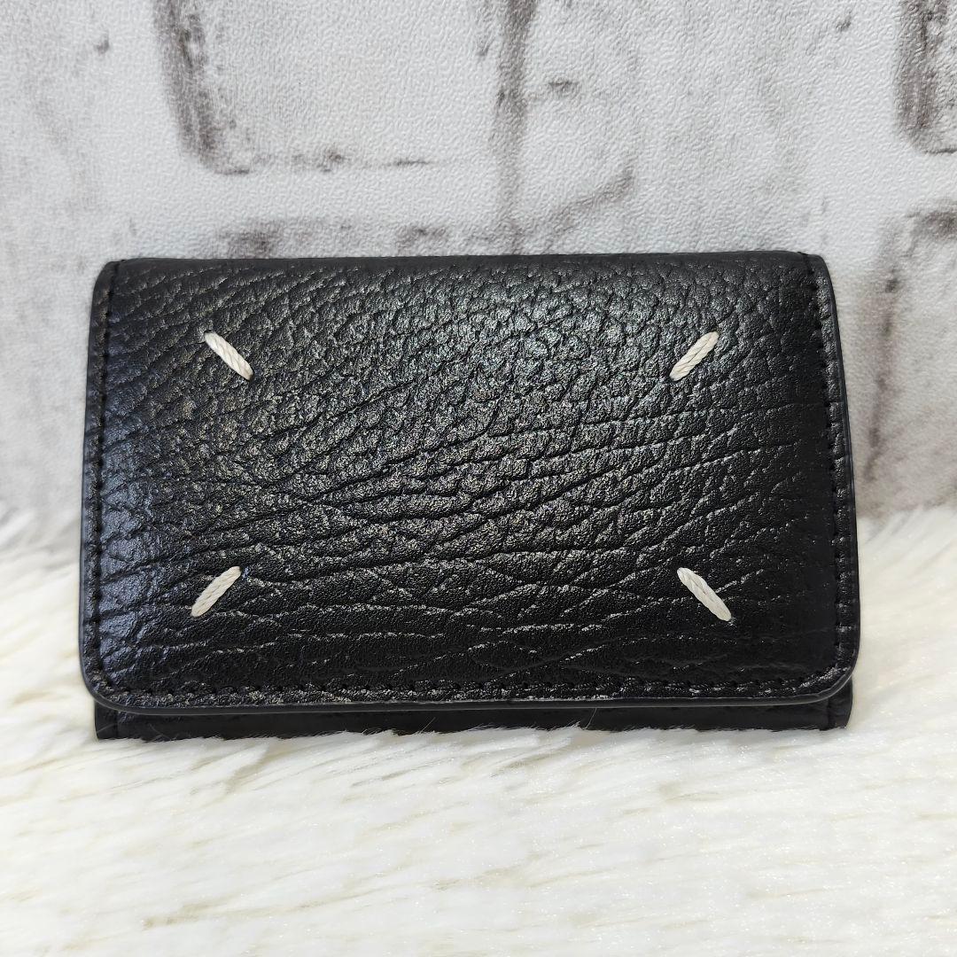 箱、保存袋付き☆メゾンマルジェラ　6連キーケース　キーリング　レザー　ブラック