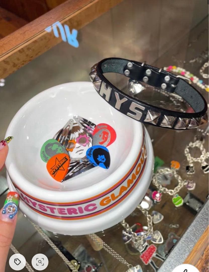 極美品 ヒステリックグラマー スタッズ ドッグカラー レッド チョーカー レア