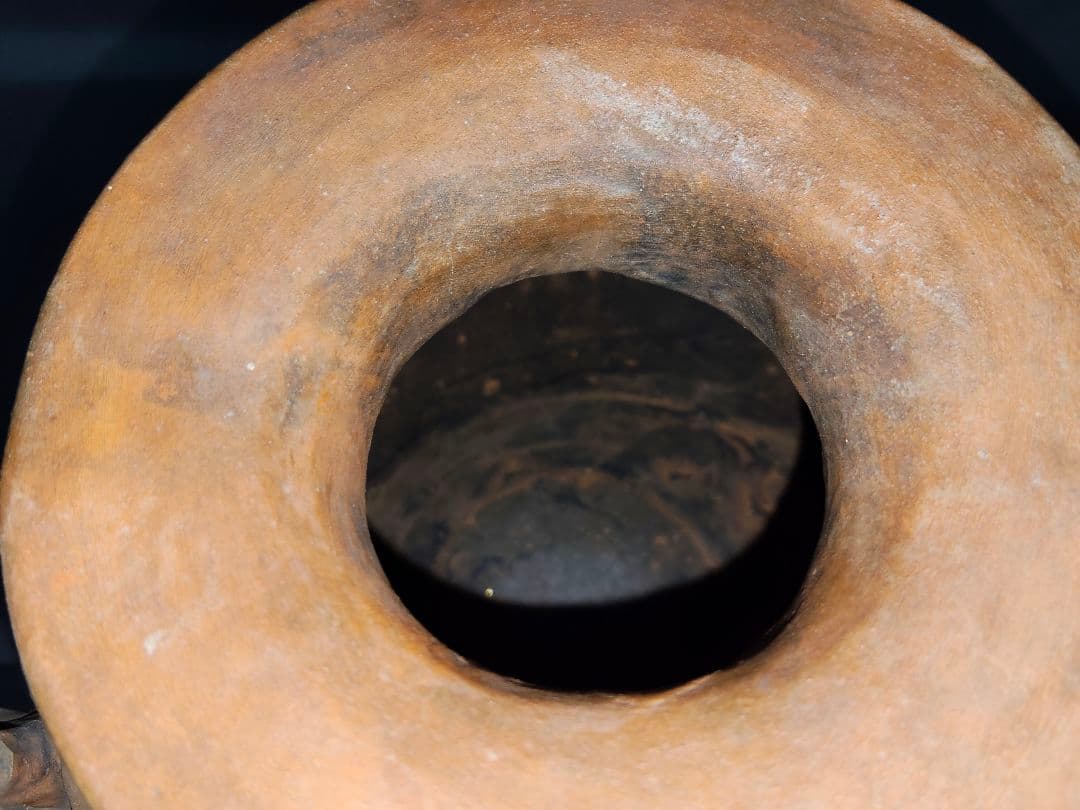 ​【骨董/美術品】陶芸 壺 花器「己巳年 冬巌作」在銘 落款あり