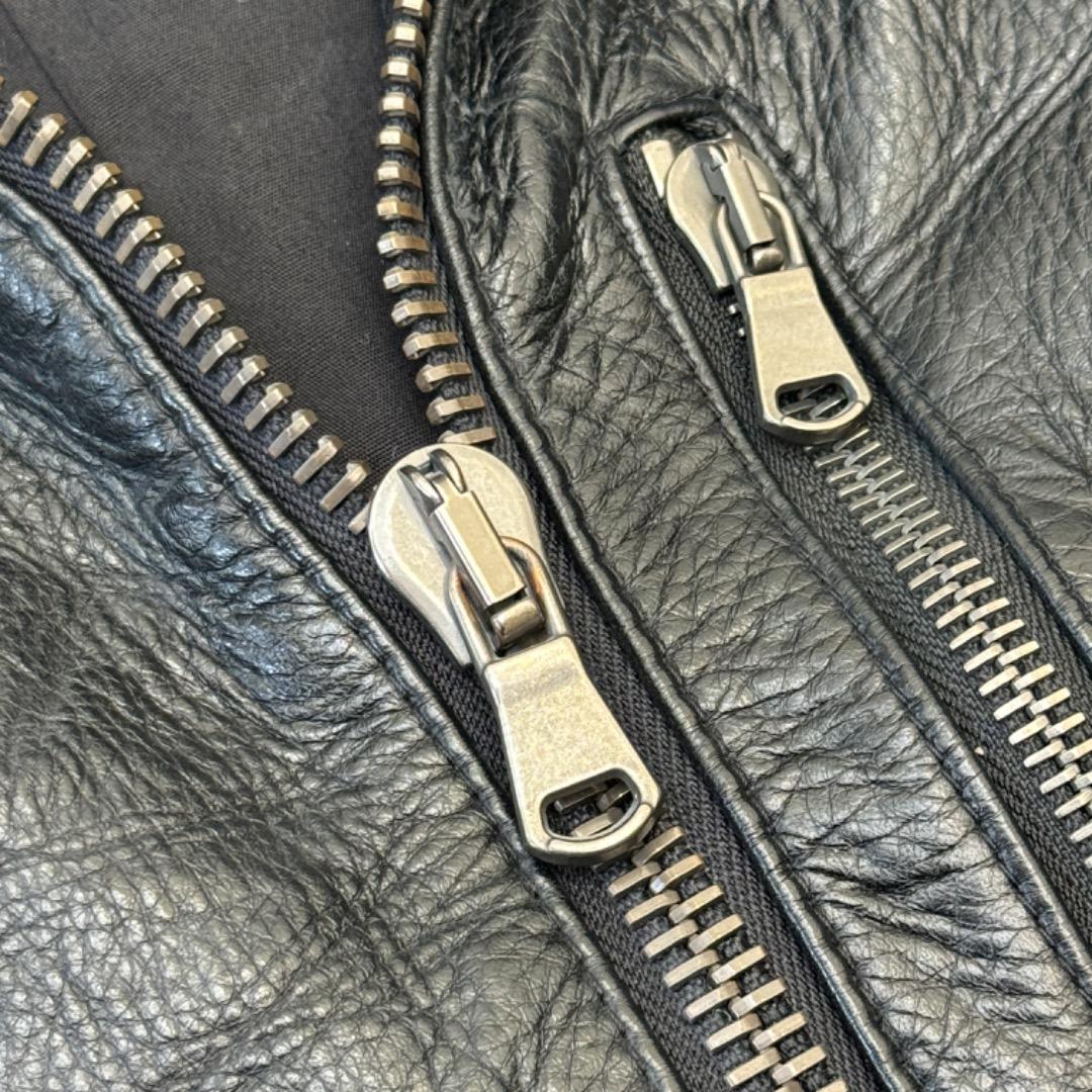 S*E様 ジュンハシモト レザー ブルゾン ブラック 2 junhashimot