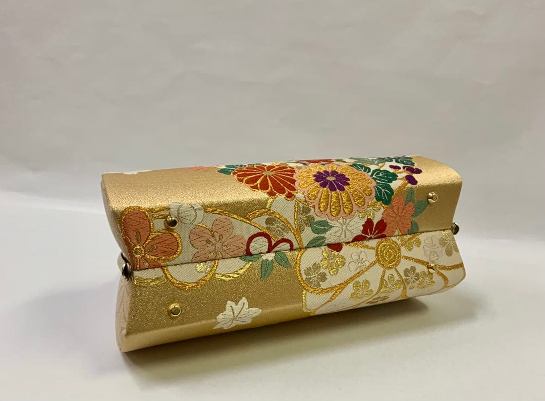 正絹　帯地西陣織　 　高級草履バック ZB144