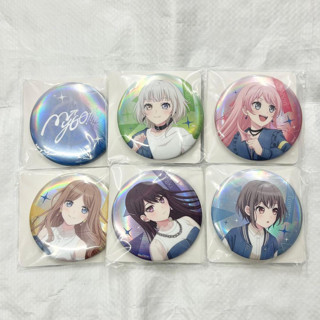 GIGO限定 バンドリ ビッグ缶バッジ カード 全種セット