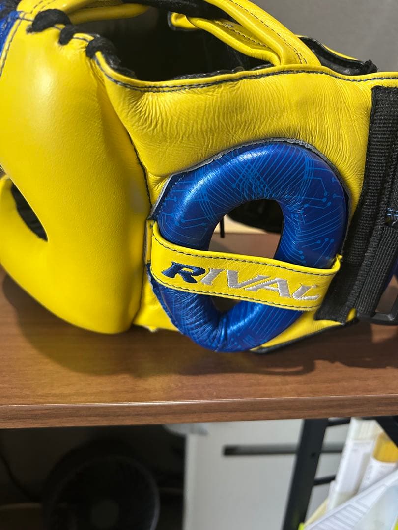 ロマチェンコRIVAL LDMA ヘッドギア 青/黄